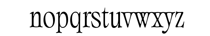 Classical Condensed Font LOWERCASE