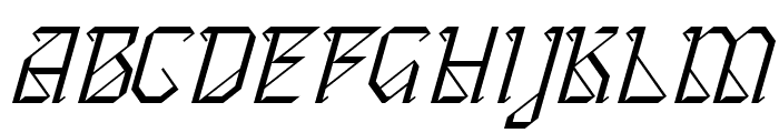 Classical Garments Regular Italic Font UPPERCASE
