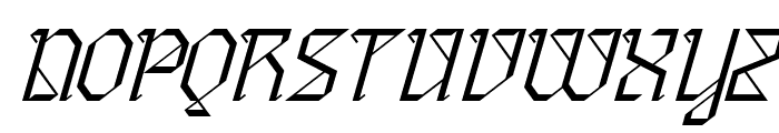 Classical Garments Regular Italic Font UPPERCASE