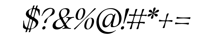 Classical Italic Font OTHER CHARS