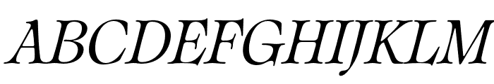 Classical Italic Font UPPERCASE