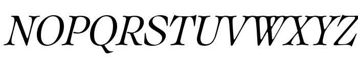 Classical Italic Font UPPERCASE