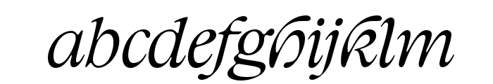 Classical Italic Font LOWERCASE