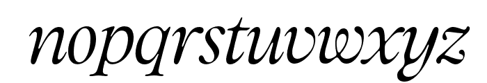 Classical Italic Font LOWERCASE