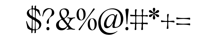 Classical Regular Font OTHER CHARS