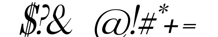Classy Italic Font OTHER CHARS