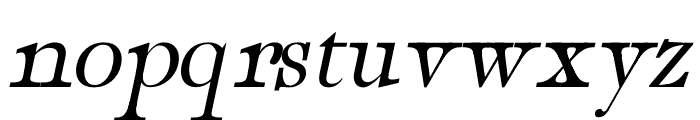 Classy Italic Font LOWERCASE