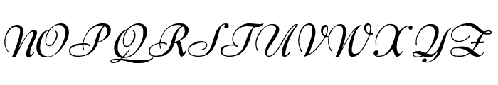 Classy Script Italic Font UPPERCASE