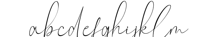 Claster Oleander Signature Font LOWERCASE
