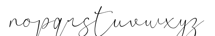 Claster Oleander Signature Font LOWERCASE
