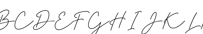 Clathyn Keith Signature Font UPPERCASE