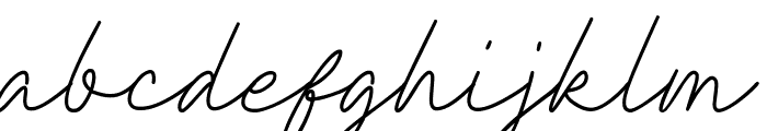 Clathyn Keith Signature Font LOWERCASE
