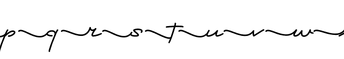 Claudette Signature Front Font LOWERCASE