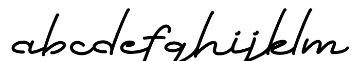 Claudette Signature Font LOWERCASE