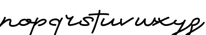 Claudette Signature Font LOWERCASE
