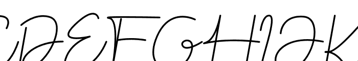 Clausbere Script Font UPPERCASE