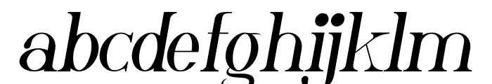 Clavier Italic Font LOWERCASE