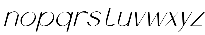 Claxone-Oblique Font LOWERCASE