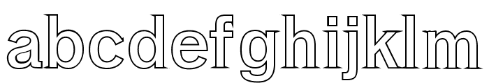 Cleantha Light Outline Font LOWERCASE