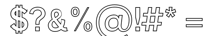 Cleantha-LightOutline Font OTHER CHARS
