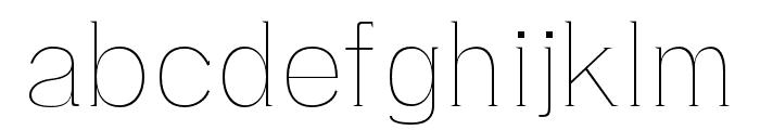 Cleantha-Thin Font LOWERCASE