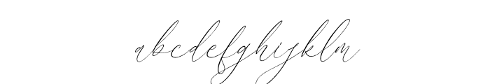 Clements Morgle Script Italic Font LOWERCASE