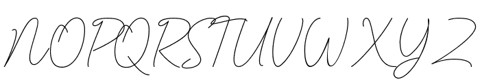 Clemore signature Font UPPERCASE