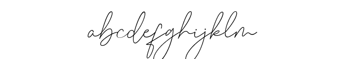 Clemore signature Font LOWERCASE