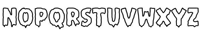 Cleson Scary Outline Font UPPERCASE