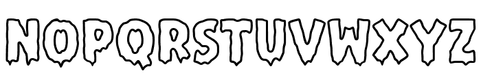 Cleson Scary Outline Font LOWERCASE