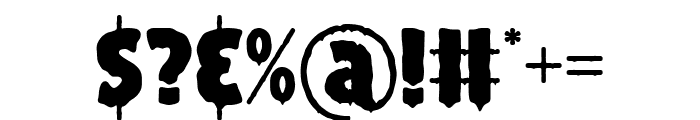 Cleson Scary Font OTHER CHARS