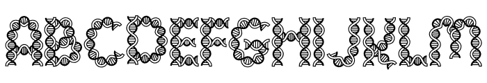 Clever Science DNA 2 Font UPPERCASE