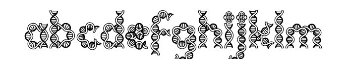 Clever Science DNA 2 Font LOWERCASE