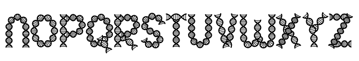 Clever Science Dna Font UPPERCASE