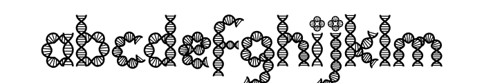 Clever Science Dna Font LOWERCASE