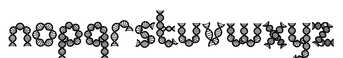 Clever Science Dna Font LOWERCASE