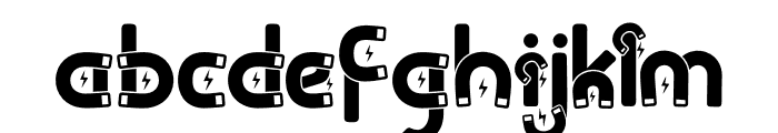 Clever Science Magnet Font LOWERCASE