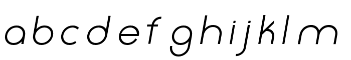 Click-Mediumitalic Font LOWERCASE
