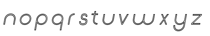 Click-Regular-italic-stroked Font LOWERCASE