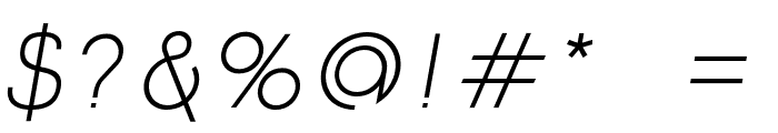 Click-Regular-italic Font OTHER CHARS