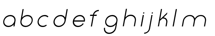 Click-Regular-italic Font LOWERCASE
