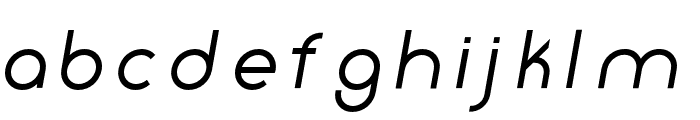 Click-SemiBolditalic Font LOWERCASE