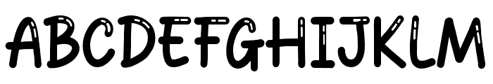 ClingGlowing-Regular Font UPPERCASE