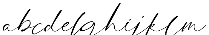 Clinton Signature Font LOWERCASE