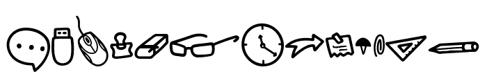 Clock Watcher Doodle Font UPPERCASE