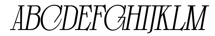 ClosedMemory-BlackItalic Font UPPERCASE
