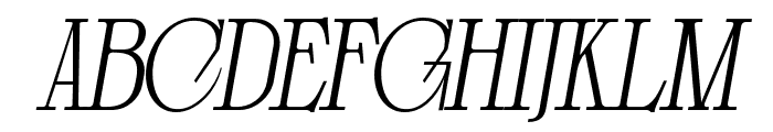 ClosedMemory-HeavyItalic Font UPPERCASE