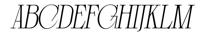 ClosedMemory-Italic Font UPPERCASE