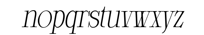 ClosedMemory-Italic Font LOWERCASE
