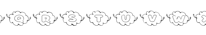 Cloud Doodles Regular Font UPPERCASE